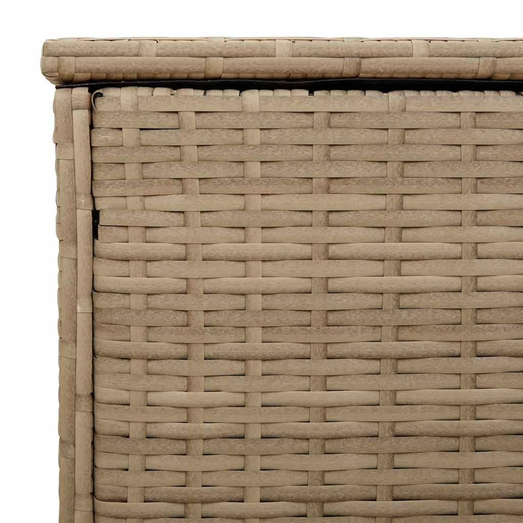Uteputeboks beige 100x55x55,5 cm polyrotting