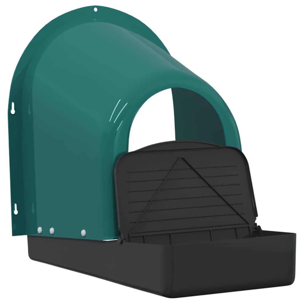 Reirkasser for kylling 4 stk veggmonterte mørkegrønne plast