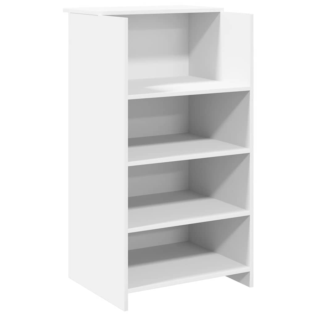 Resepsjonsdisk hvit 55x50x103,5 cm konstruert tre