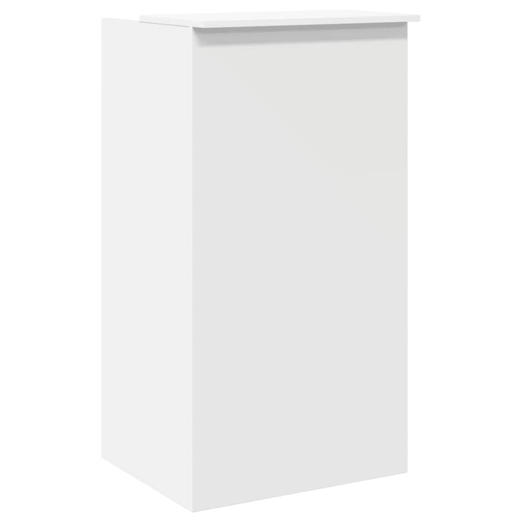 Resepsjonsdisk hvit 55x50x103,5 cm konstruert tre