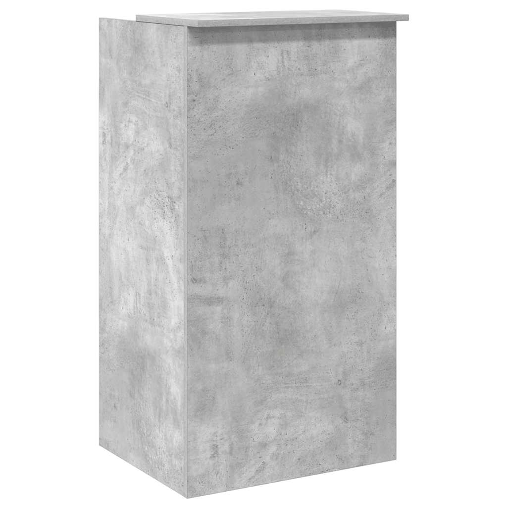 Resepsjonspult betonggrå 55x50x103,5 cm konstruert tre