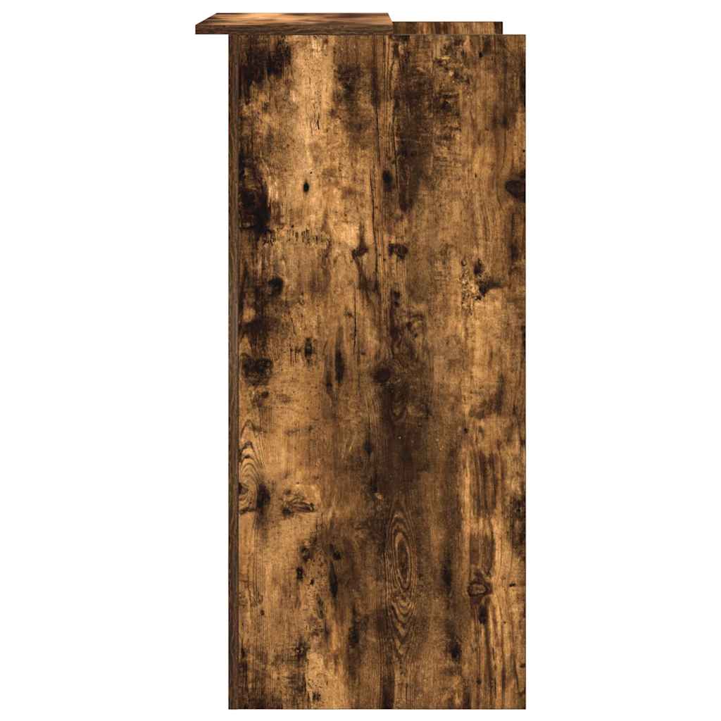 Resepsjonspult røkt eik 55x50x103,5 cm konstruert tre