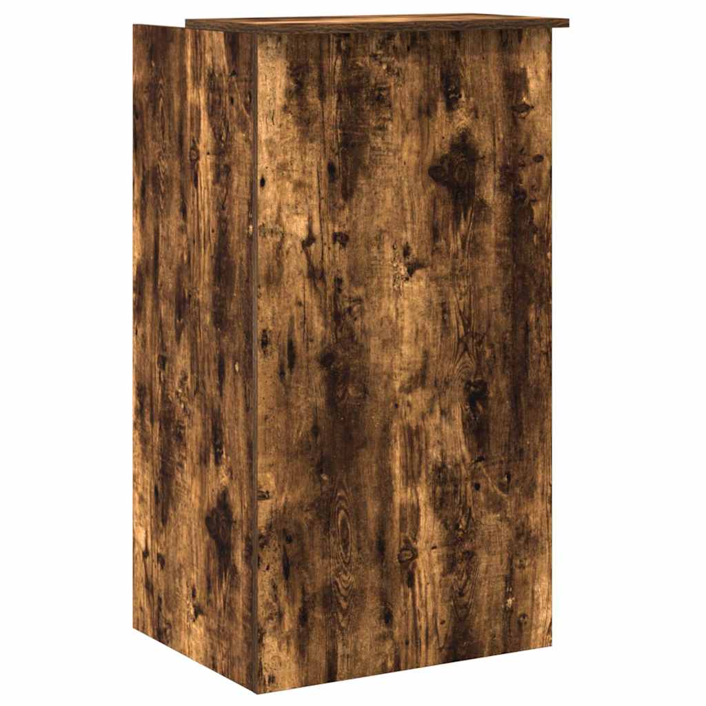 Resepsjonspult røkt eik 55x50x103,5 cm konstruert tre