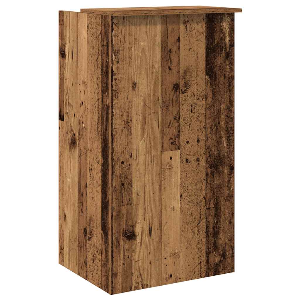 Resepsjonspult gammelt tre 55x50x103,5 cm konstruert tre
