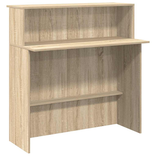 Resepsjonsdisk Sonoma eik 100x50x103,5 cm konstruert tre