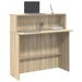 Resepsjonsdisk Sonoma eik 100x50x103,5 cm konstruert tre
