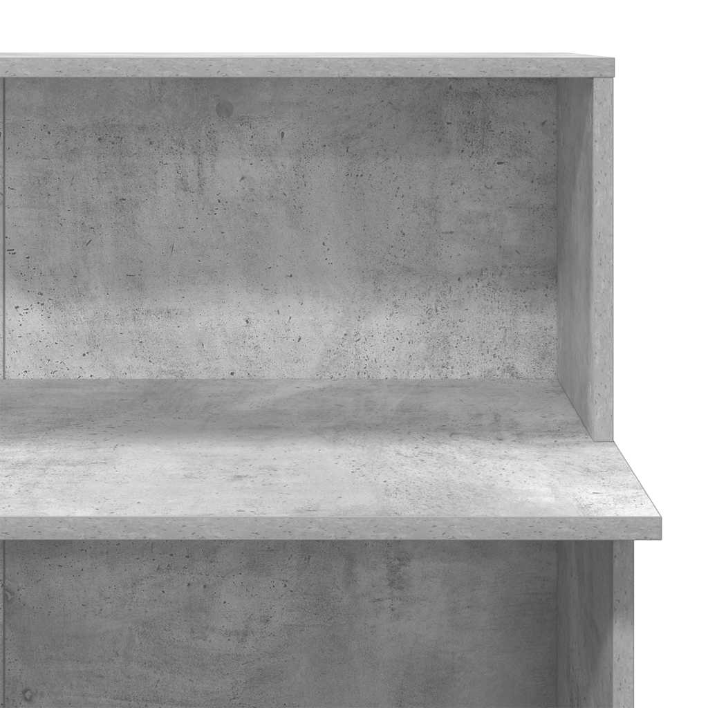 Resepsjonspult betonggrå 100x50x103,5 cm konstruert tre