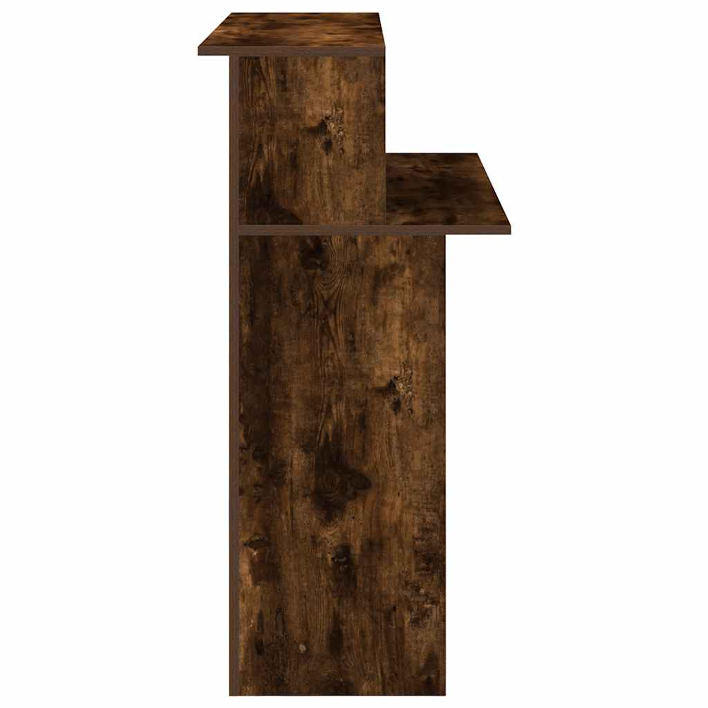 Resepsjonspult røkt eik 100x50x103,5 cm konstruert tre