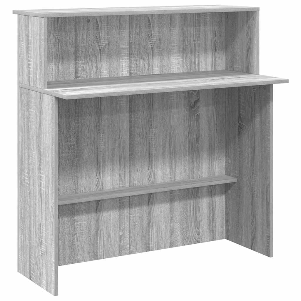 Resepsjonspult grå sonoma 100x50x103,5 cm konstruert tre