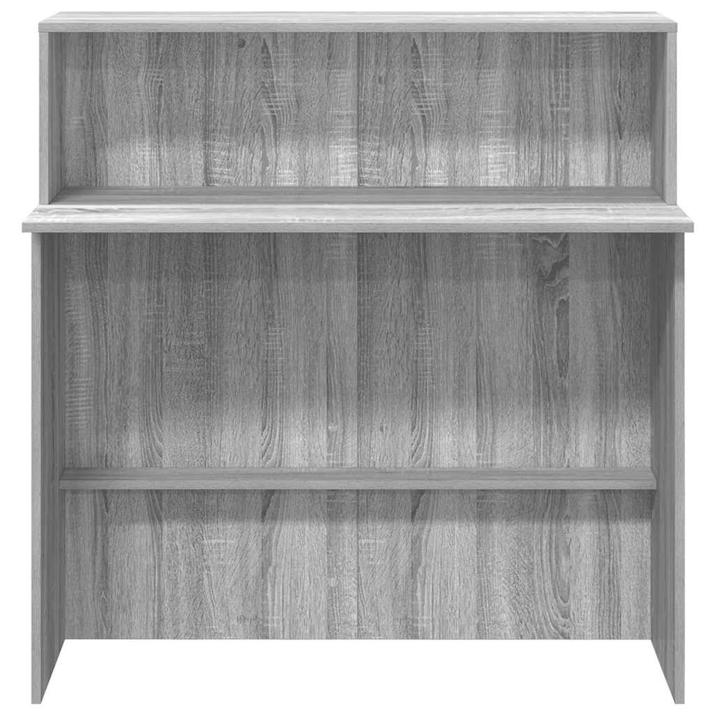 Resepsjonspult grå sonoma 100x50x103,5 cm konstruert tre