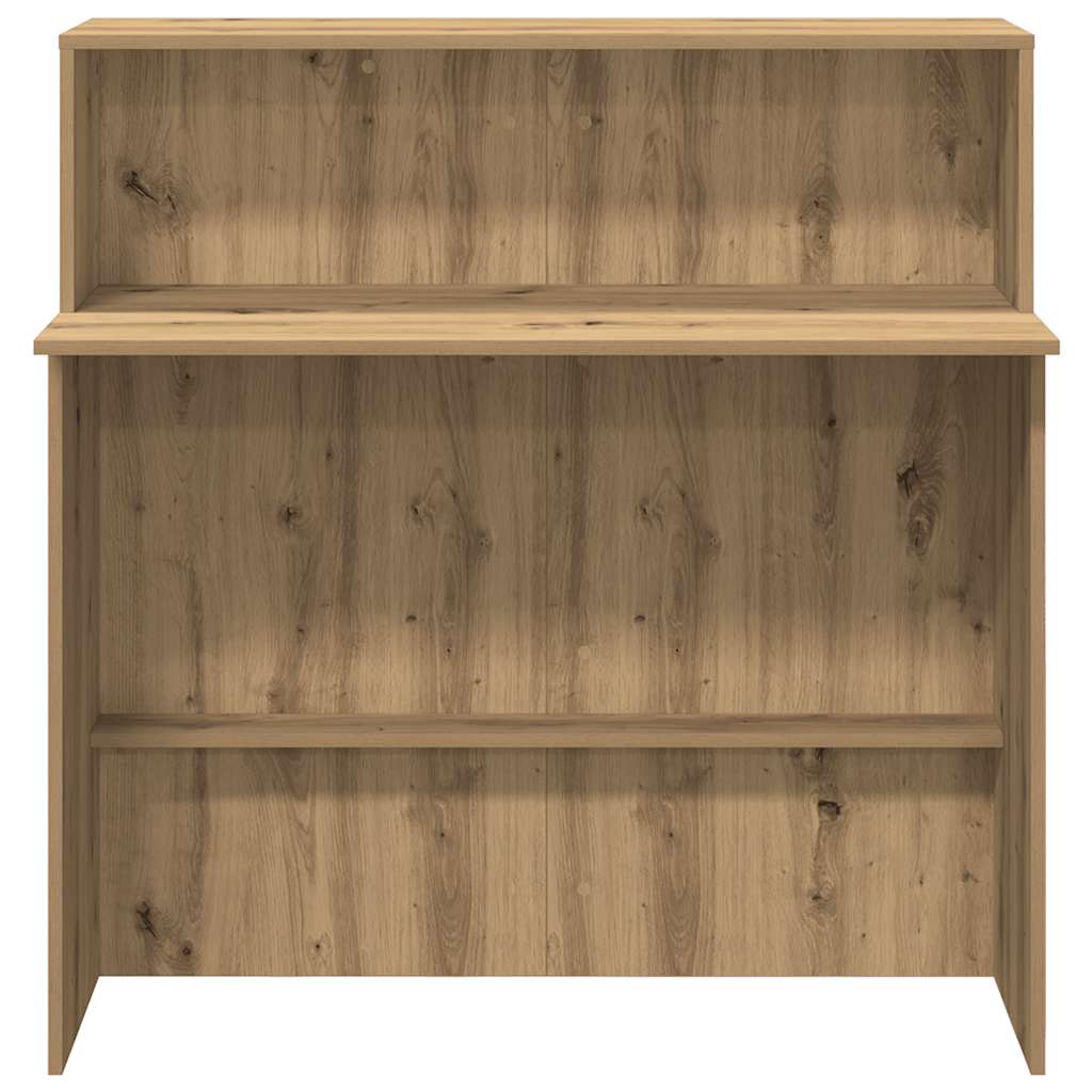 Resepsjonspult artisan eik 100x50x103,5 cm konstruert tre