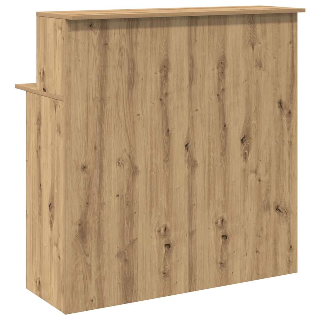 Resepsjonspult artisan eik 100x50x103,5 cm konstruert tre