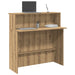 Resepsjonspult artisan eik 100x50x103,5 cm konstruert tre