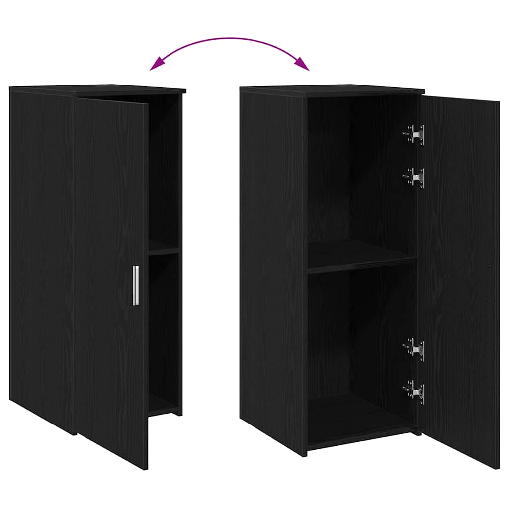 Oppbevaringsskap svart 40x45x103,5 cm konstruert tre