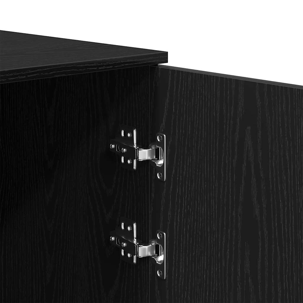 Oppbevaringsskap svart 40x45x103,5 cm konstruert tre