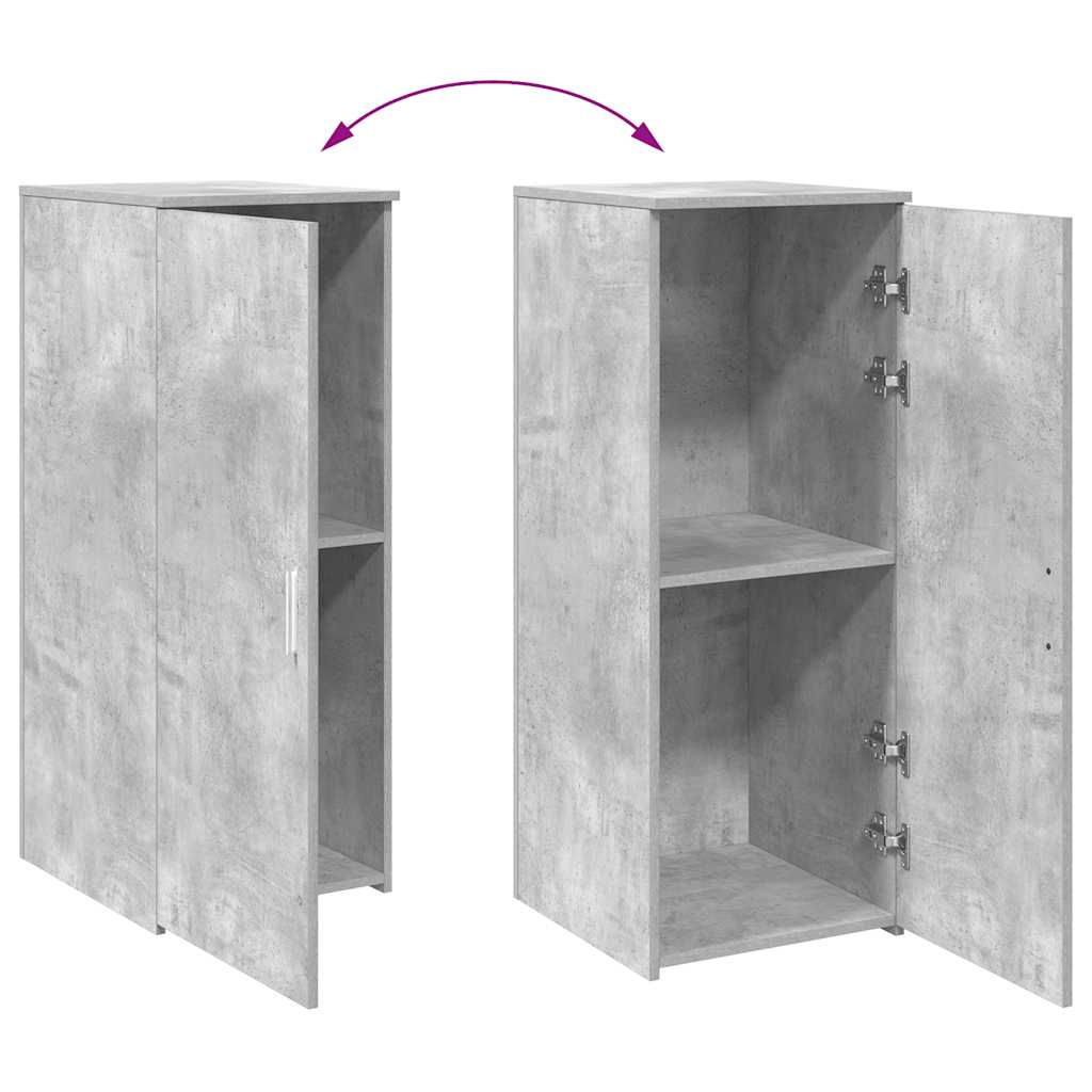 Oppbevaringsskap betonggrå 40x45x103,5 cm konstruert tre