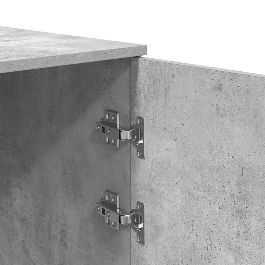 Oppbevaringsskap betonggrå 40x45x103,5 cm konstruert tre