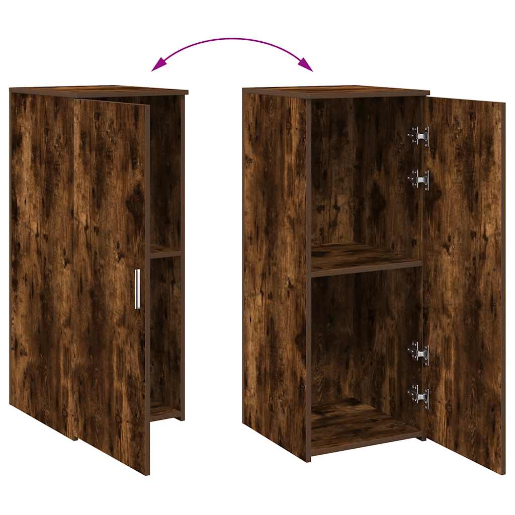 Oppbevaringsskap røkt eik 40x45x103,5 cm konstruert tre