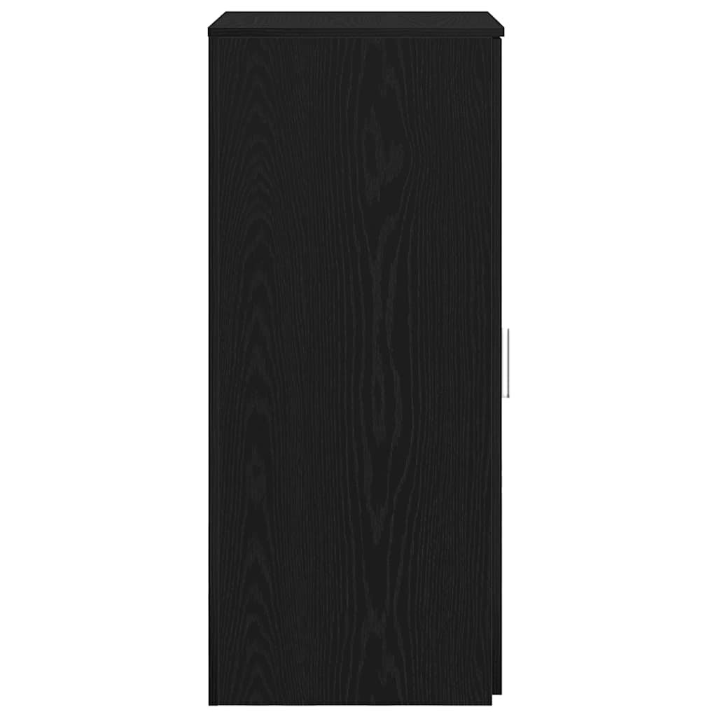 Oppbevaringsskap svart 50x45x103,5 cm konstruert tre