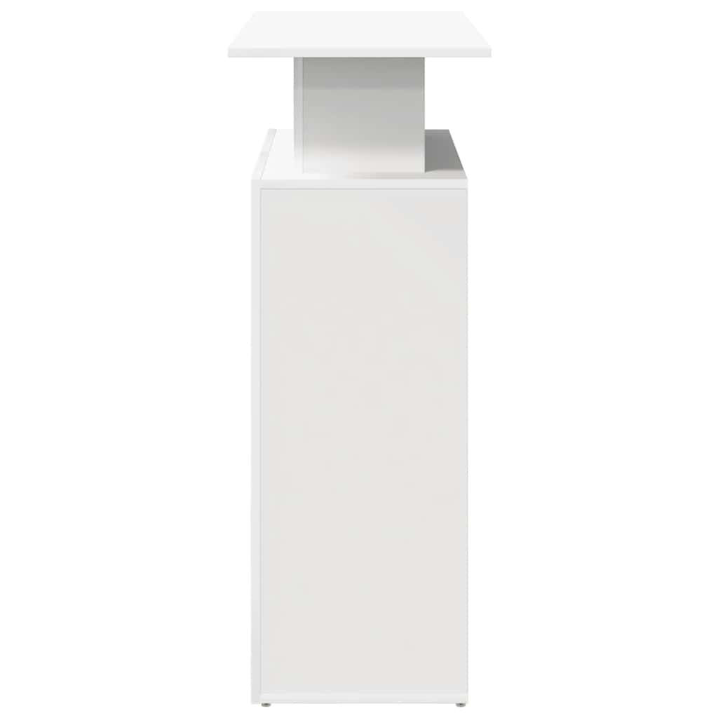 Resepsjonsdisk hvit 100x40x104 cm konstruert tre