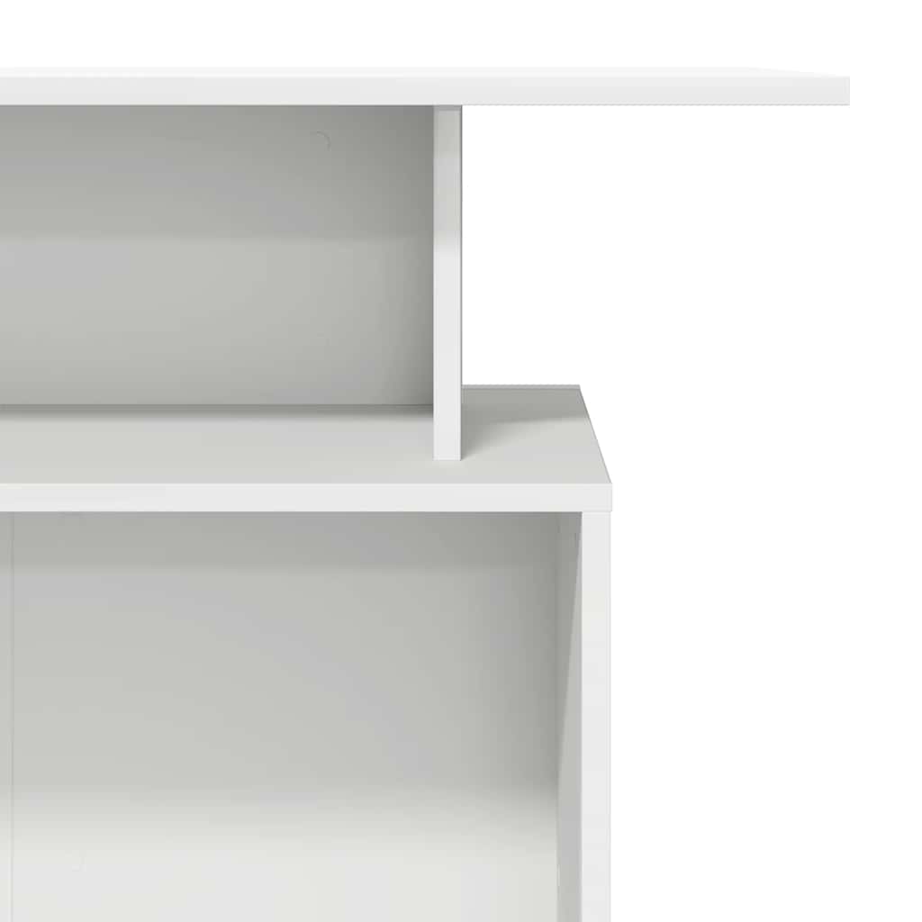 Resepsjonsdisk hvit 100x40x104 cm konstruert tre