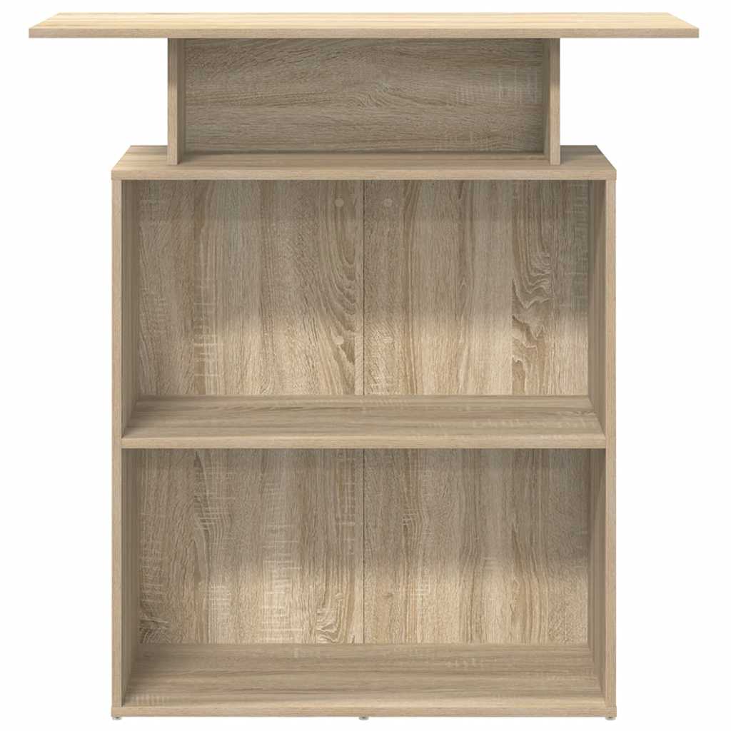 Resepsjonsdisk Sonoma eik 100x40x104 cm konstruert tre vidaXL
