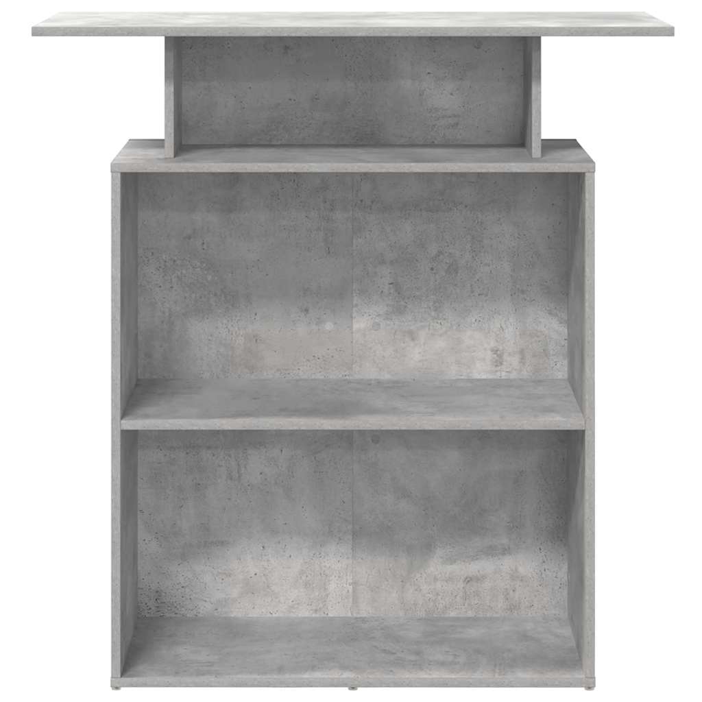 Resepsjonspult betonggrå 100x40x104 cm konstruert tre