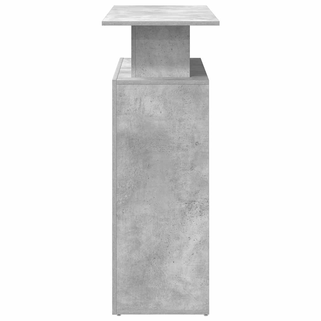 Resepsjonspult betonggrå 100x40x104 cm konstruert tre