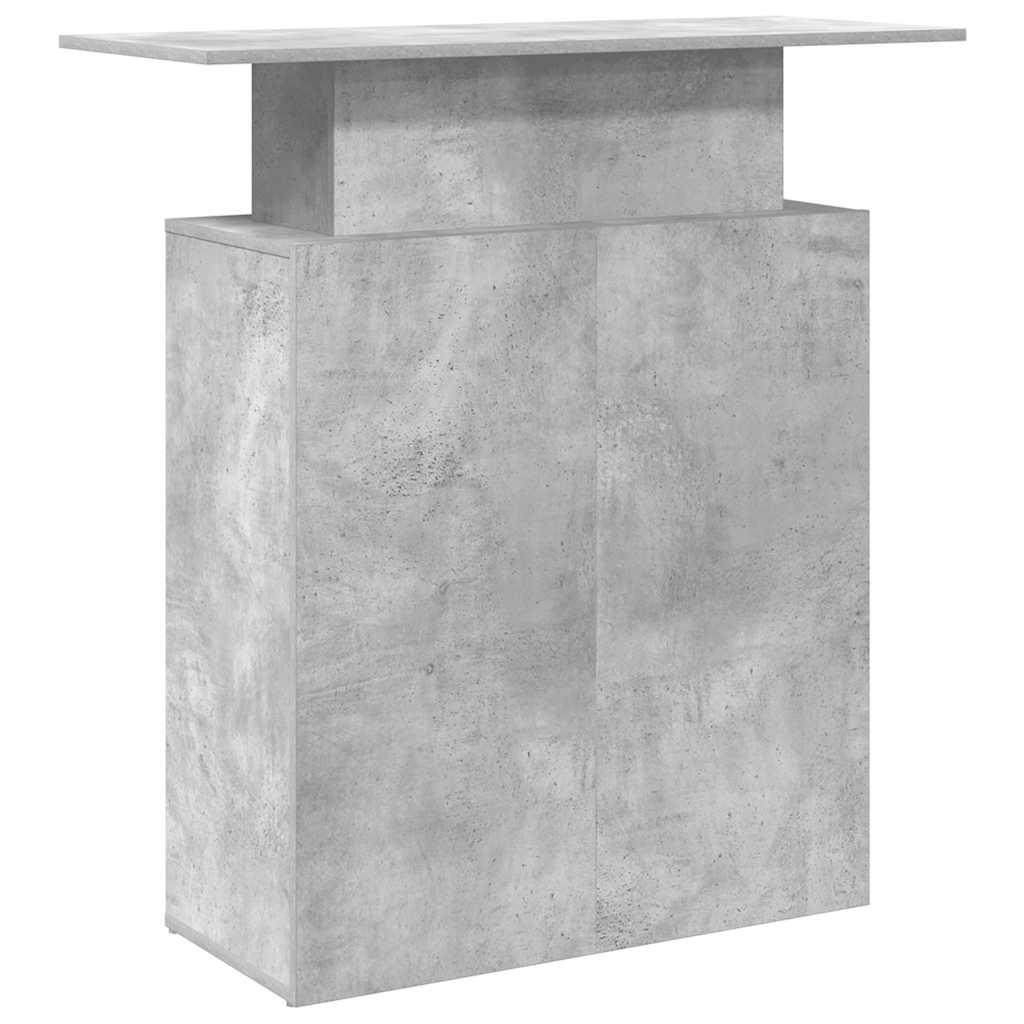 Resepsjonspult betonggrå 100x40x104 cm konstruert tre