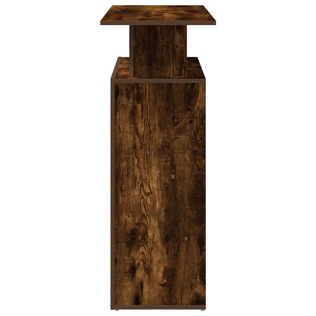 Resepsjonspult røkt eik 100x40x104 cm konstruert tre
