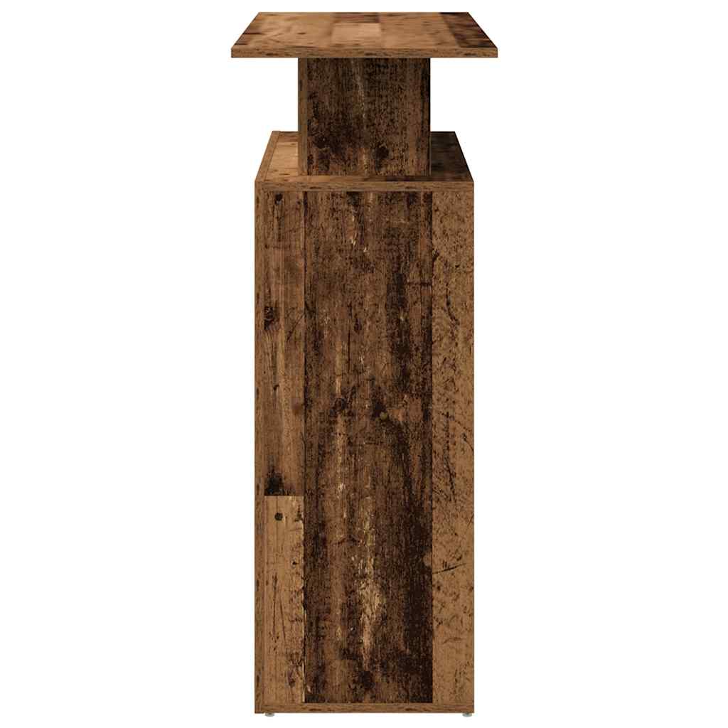 Resepsjonspult gammelt tre 100x40x104 cm konstruert tre