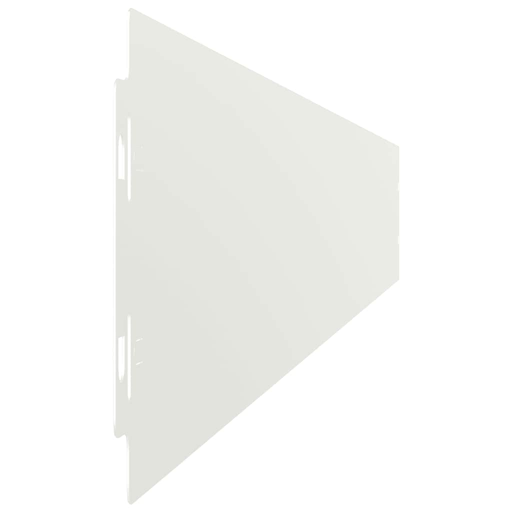 Plenkanter 50 stk hvit 10x103 cm kaldvalset stål