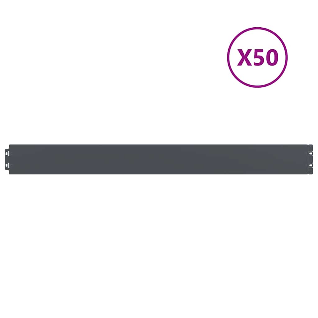 Plenkanter 50 stk antrasitt 10x103 cm kaldvalset stål