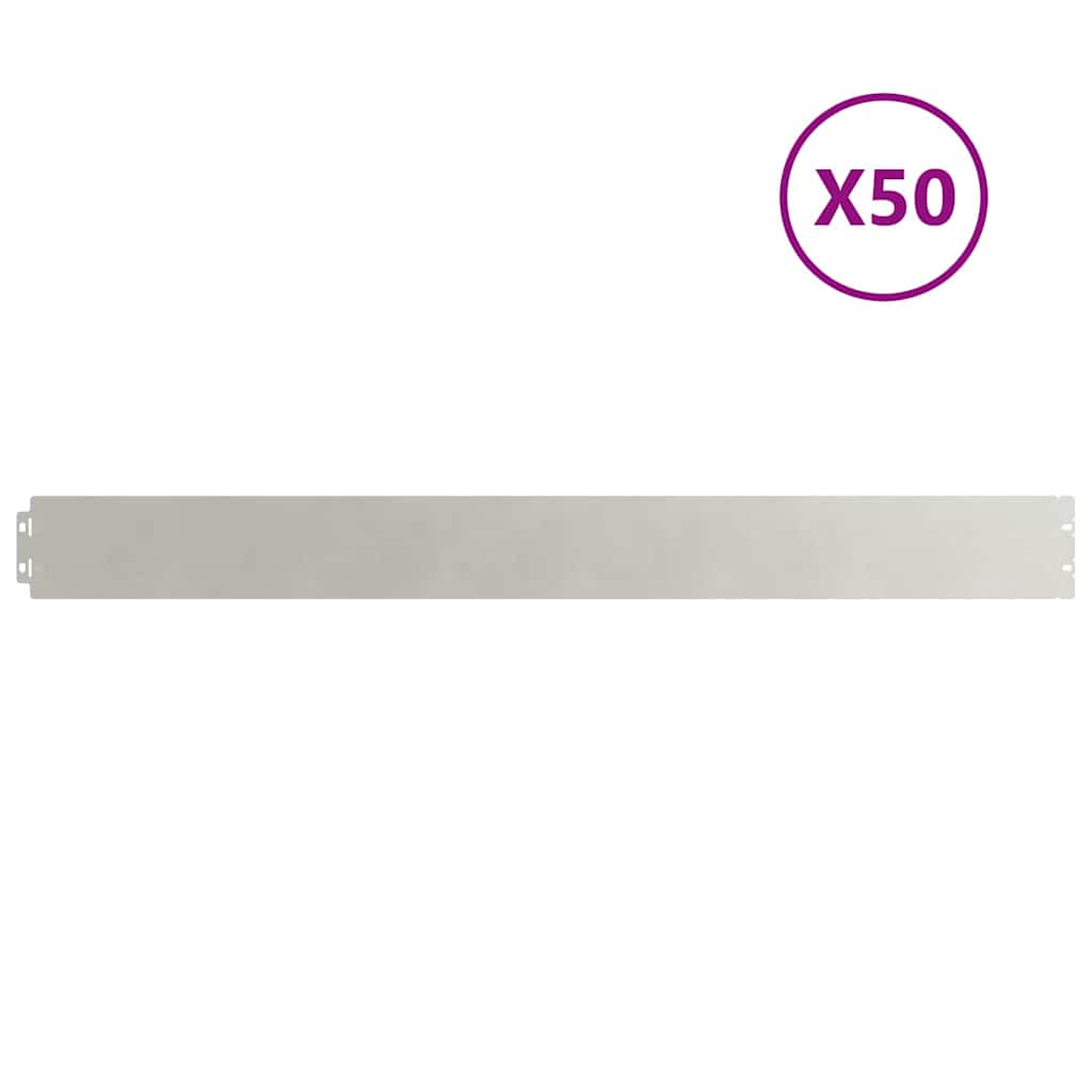 Plenkanter 50 stk 10x103 cm rustfritt stål
