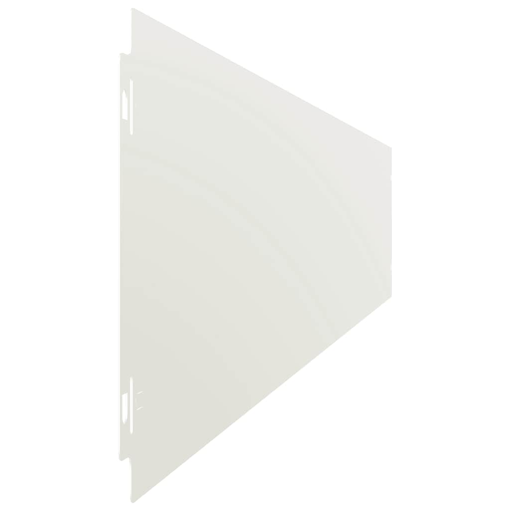 Plenkanter 10 stk hvit 15x103 cm kaldvalset stål