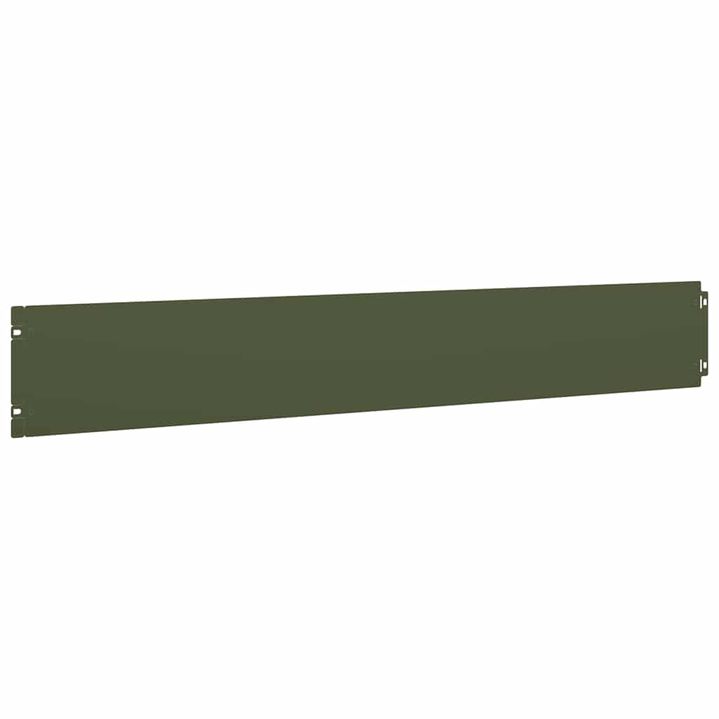 Plenkanter 10 stk olivengrønn 15x103 cm kaldvalset stål
