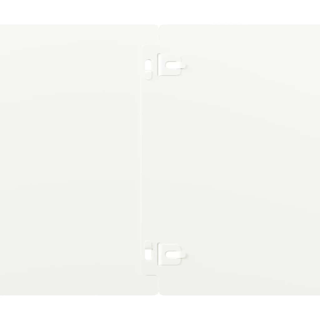 Plenkanter 10 stk hvit 20x103 cm kaldvalset stål