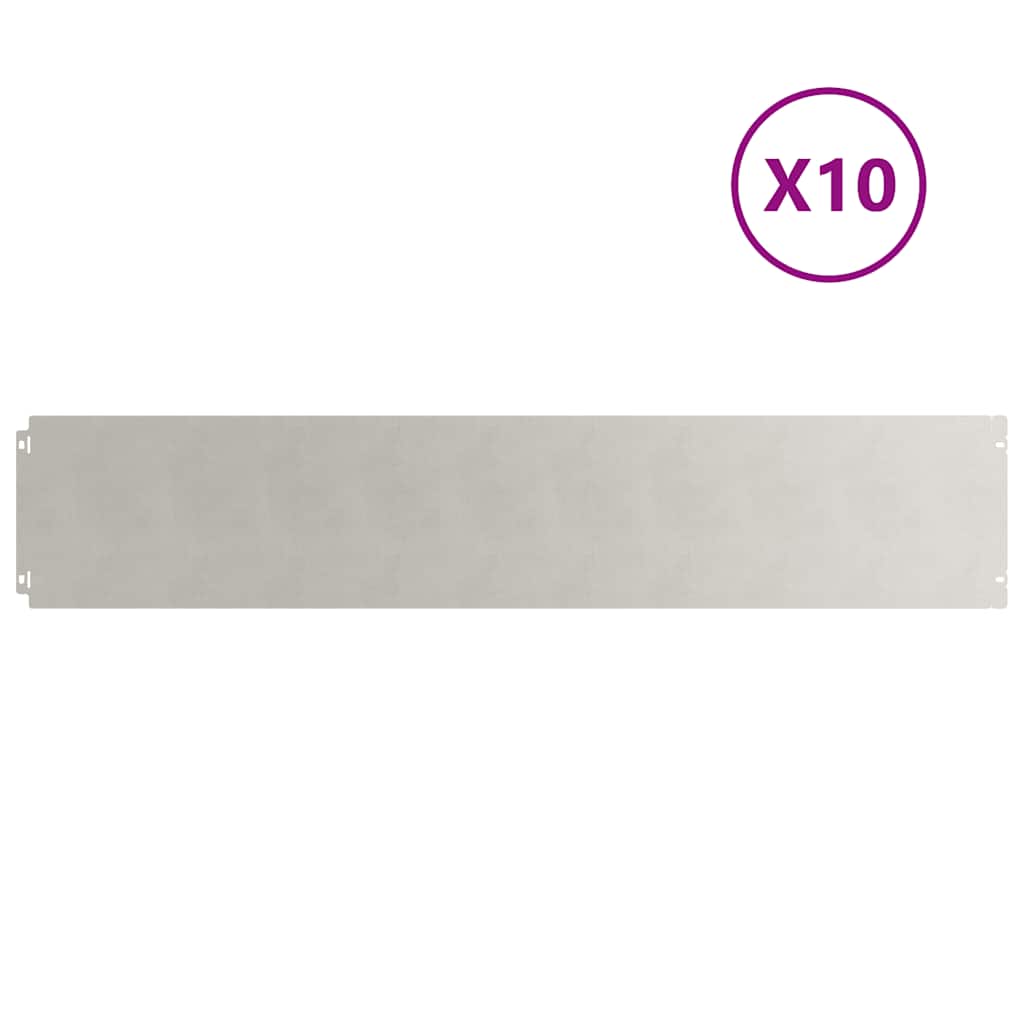 Plenkanter 10 stk 20x103 cm rustfritt stål