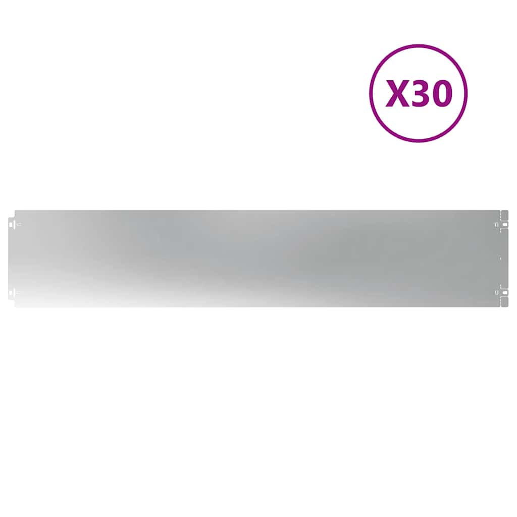 Plenkanter 30 stk 20x103 cm galvanisert stål
