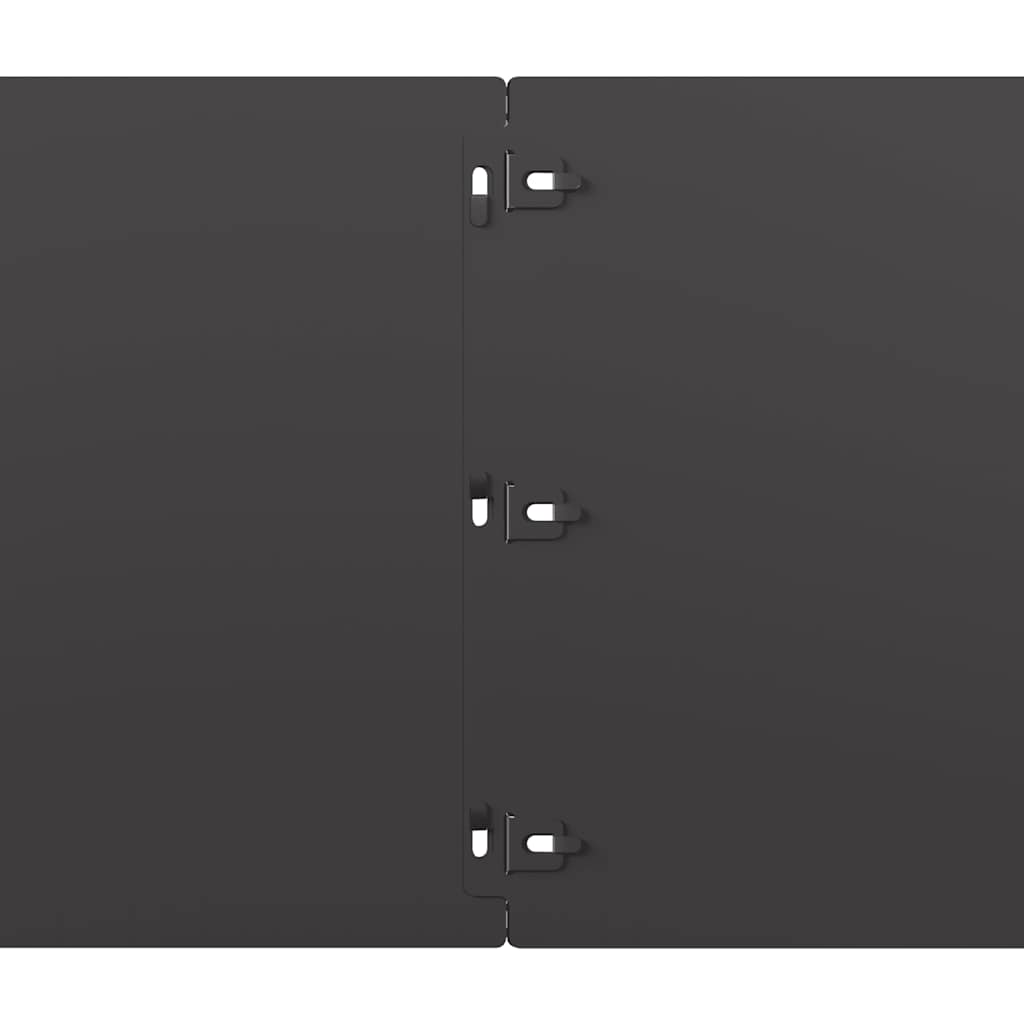 Plenkanter 10 stk svart 25x103 cm kaldvalset stål
