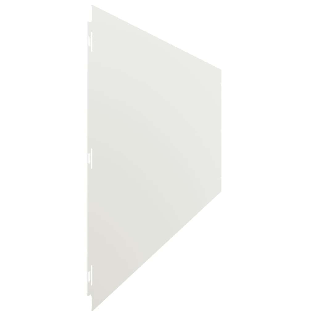 Plenkanter 10 stk hvit 25x103 cm kaldvalset stål