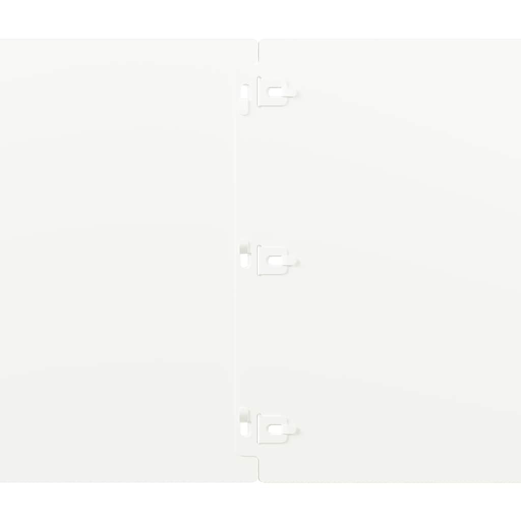 Plenkanter 10 stk hvit 25x103 cm kaldvalset stål