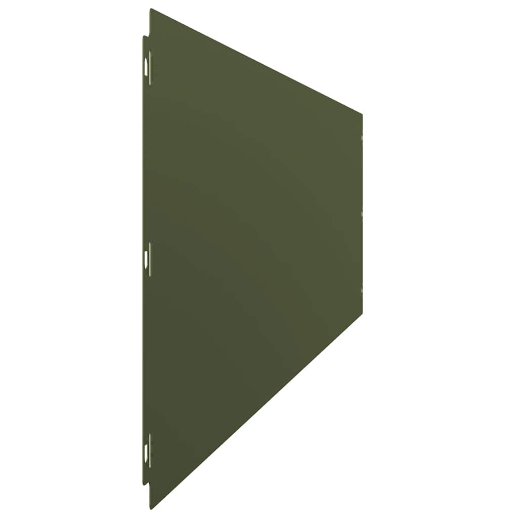 Plenkanter 10 stk olivengrønn 25x103 cm kaldvalset stål