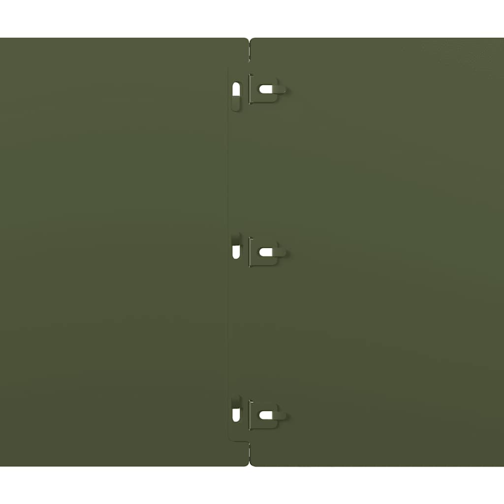 Plenkanter 10 stk olivengrønn 25x103 cm kaldvalset stål
