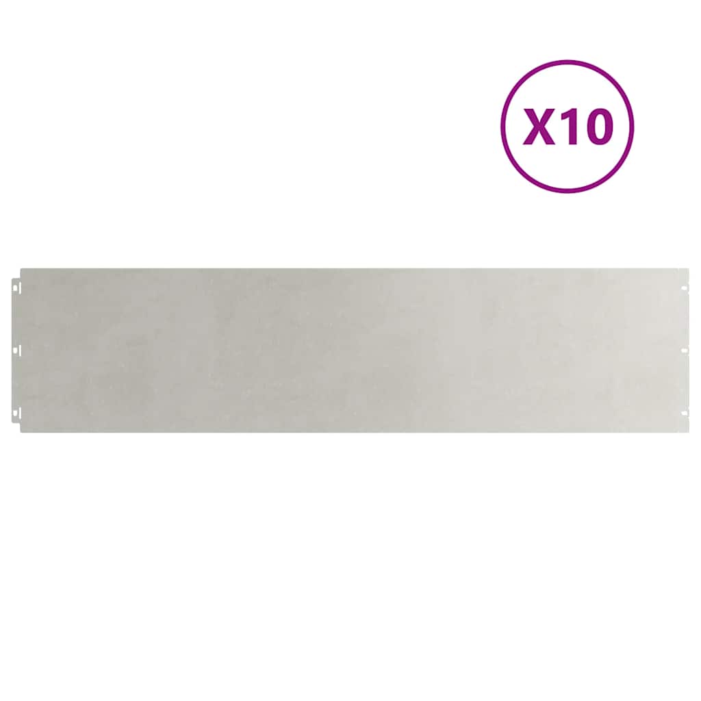 Plenkanter 10 stk 25x103 cm rustfritt stål