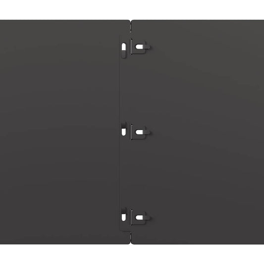 Plenkanter 20 stk svart 25x103 cm kaldvalset stål