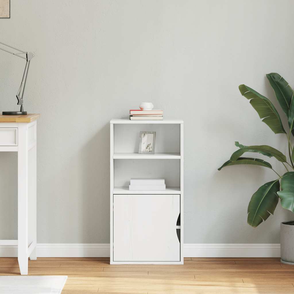 Sideskap ODDA hvit 40x24x79 cm heltre furu