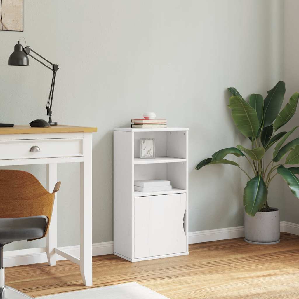 Sideskap ODDA hvit 40x24x79 cm heltre furu