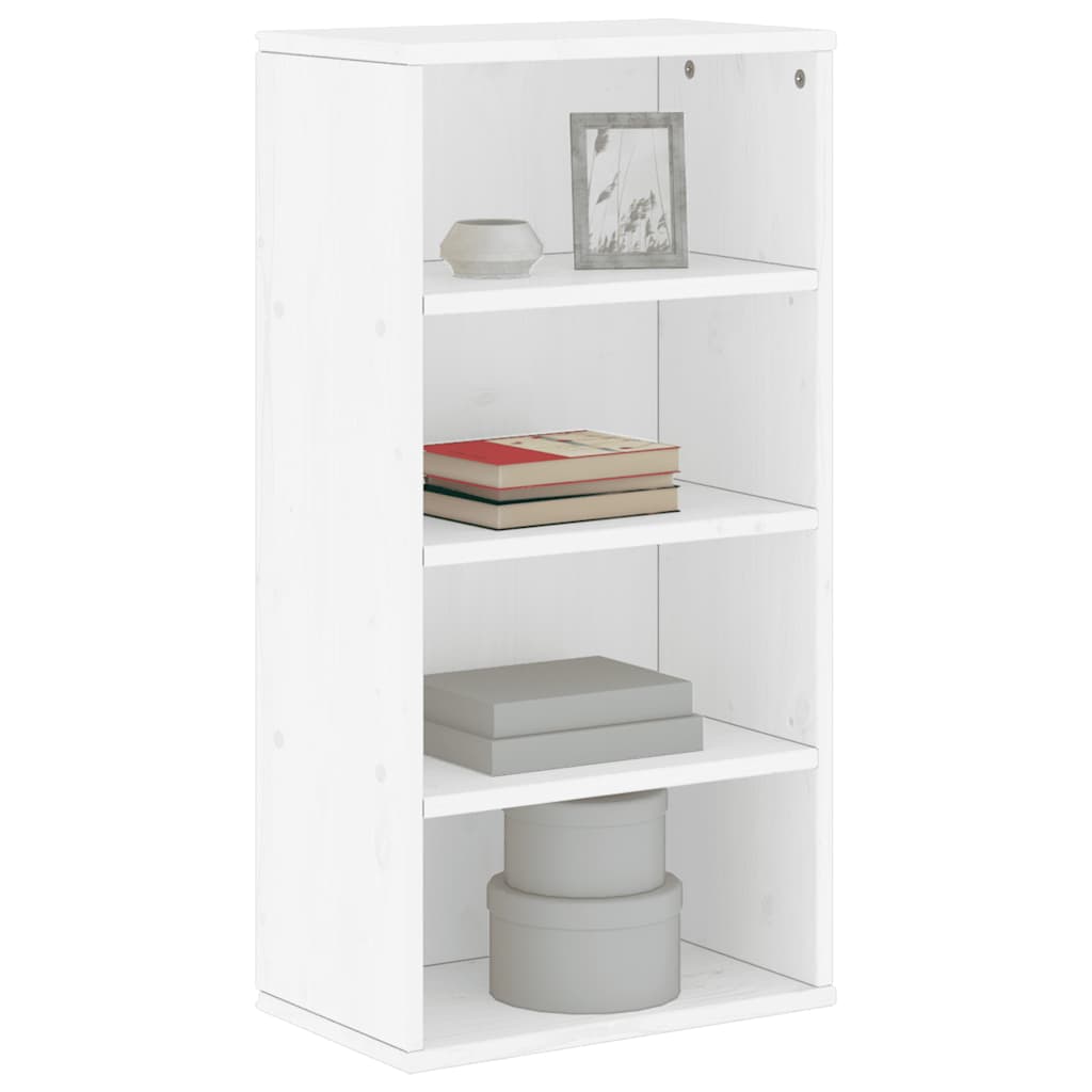 Sideskap ODDA hvit 40x24x79 cm heltre furu