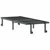 Sengeramme uten madrass sammenleggbar svart 75x190 cm stål